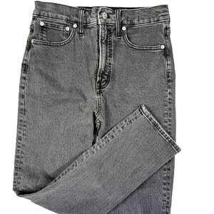 Madewell The Perfect Vintage Jean Faded Black High Rise Tapered‎ Denim 27